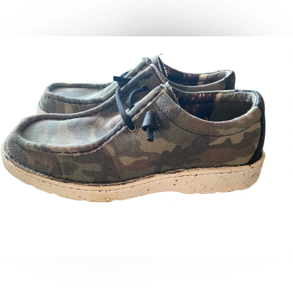 JUSTIN Men's JM316 HAZER Moc-Toe Slip-On Casual Shoes, Camo Print, Size 9.5 M